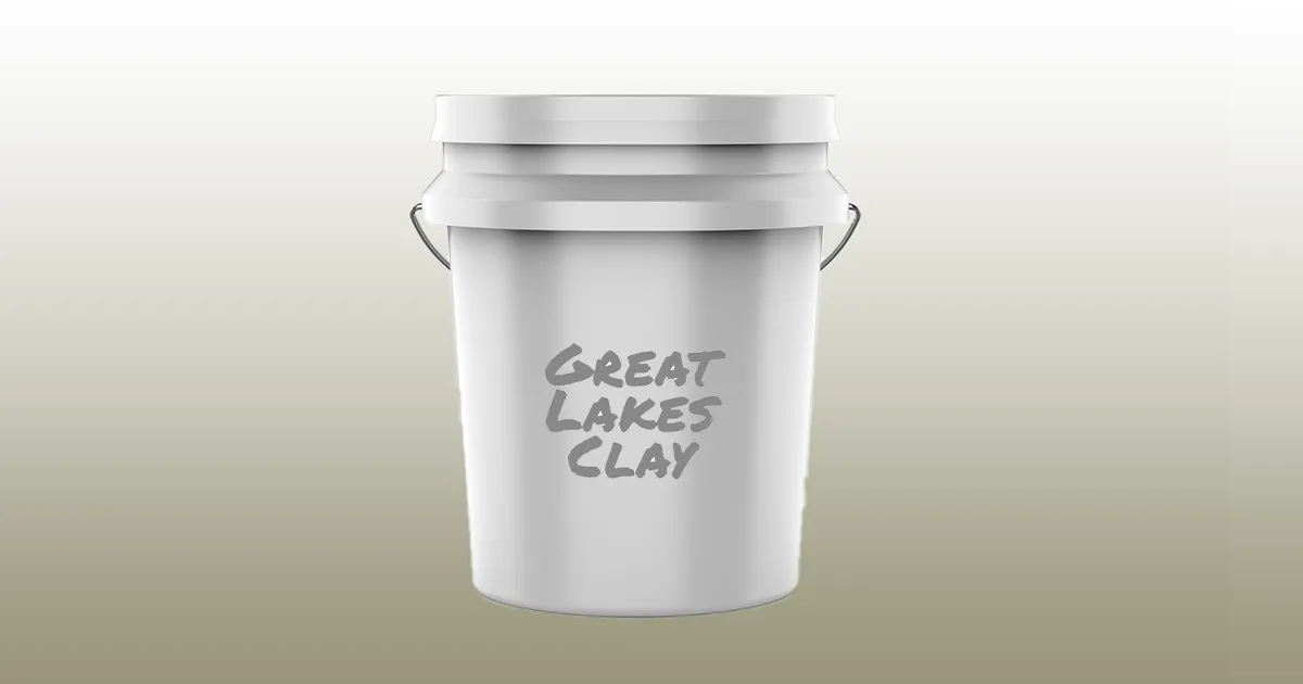 bucket of great lakes glacial clay